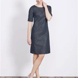 Boden Freya Short Sleeved Denim Dress